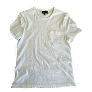 Express Men's‎ White Short Sleeve 100% Cotton Tee Size Medium